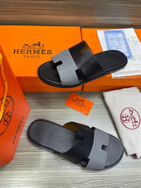 Hermes slippers men's online